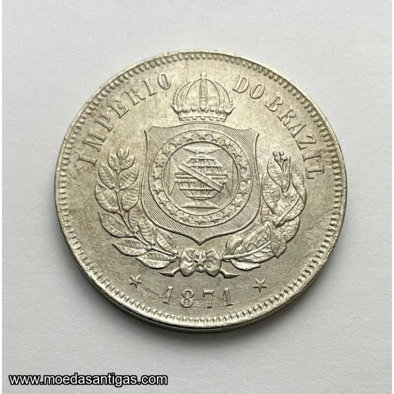 Moeda 200 Réis de 1871