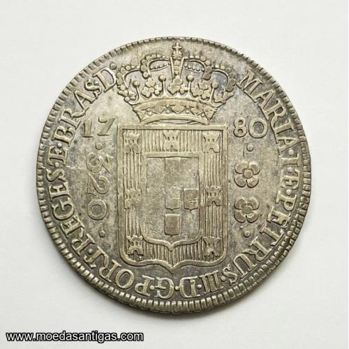 Moeda 320 Réis de 1780